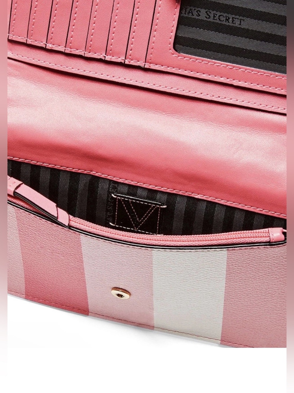 Victoria’s Secret Pink Striped Quilt The Victoria Tech Wristlet - Picture 3 of 4